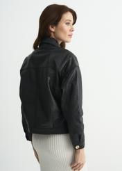 Women's leather transitional jacket KURDS-0302-1155(W22)-05