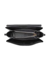 Black women's shoulder bag TOREC-1061-99(Z25), product view inside on white background.