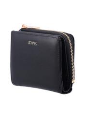 Small black women's wallet POREC-0400A-99(Z26), angled product view on a white background.