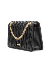 Black women's handbag with chain TOREC-1102-99(Z25), diagonal product view on a white background.