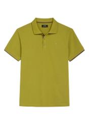 Olive cotton polo shirt POLMT-0045B-8E(W26)