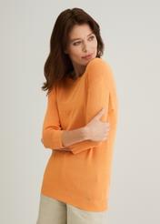 Women's orange blouse BLUDT-0140-30(W22)-02