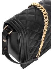 Black quilted women's handbag TOREC-0993-99(Z24)-06