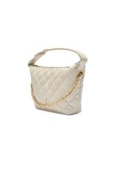 Cream small women's handbag TOREC-1196-0A(W26), diagonal product view on a white background.