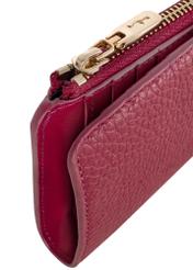 Women's pink leather wallet PORES-0904-34(W24)-05