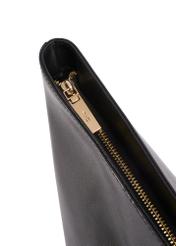 Large leather women's shopper handbag TORES-1258-99(W26) - close-up of detail, on white background.