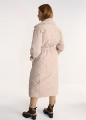 Women's coat with decorative crease KURDT-0383-81(Z22)-04