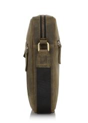 Men's khaki leather bag TORMS-0301-51(W23)-02