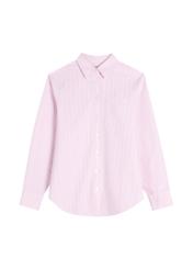 Women's cotton striped shirt KOSDT-0184-5B(W26), front product view on white background.