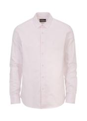 Pink men's slim shirt KOSMT-0302-34(W23)-03