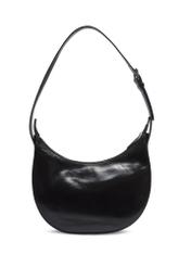 Women's glossy hobo bag TORES-1366-9F(Z26), product view from the back on a white background.