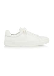 Women's white leather sneakers BUTYD-1068-0B(W26), side product view on white background.
