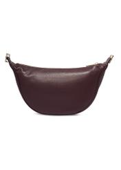 Burgundy semi-circular women's handbag TORES-1350-4D(Z26). Back view on white background.