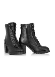 Women's black leather boots BUTYD-1030-99(Z23)-02