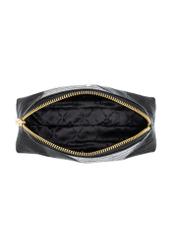 Black croc-effect toiletry bag TORES-1322-99(Z26), interior view on a white background.