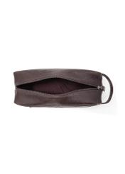 Brown men's cosmetic bag TORMS-0463-1H(Z26)  - product view from the inside on a white background.