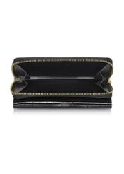 Large black croco women's wallet POREC-0351-97(Z24)-05