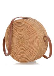 Women's round straw handbag TOREC-0260A-81(W22)-03