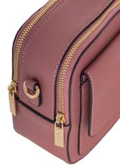 Women's dark pink messenger bag TOREC-0405-5C(Z26), close-up of the product detail on a white background.