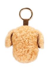 Brown dog-shaped keychain BRELOK-210A-81(Z25), product back view on white background.