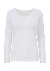 White long sleeve women's blouse LSLDT-0038-11(KS)-03