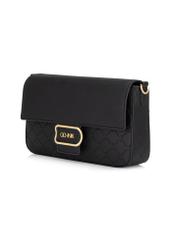 Black imitation leather messenger bag TOREC-0947-99(Z24)-03