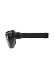 Black croco women's waist bag TOREC-1338-9G(Z26), side view of the product on a white background.