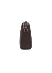 Small brown leather women's handbag TORES-1353-1H(Z26), side product view on white background.