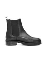Women's black leather Chelsea boots BUTYD-1196-99(Z25), side view of the product on a white background.
