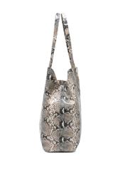 Women's leather shopper bag TORES-1164-86(Z25), product view from the side on a white background.