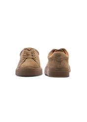 Dark beige leather sports shoes BUTYM-0503-82(W25)-04