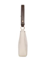 Women's ecru hobo bag TOREC-1257-0B(Z26). Product view from the side on a white background.