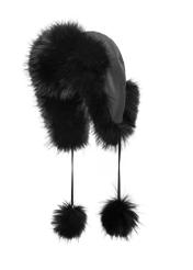 Women's hat with natural raccoon fur CZADF-0048-99(Z26)