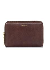 Women's brown leather wallet PORES-0812A-88(Z23)-01