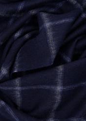 Men's woolen checkered scarf SZAMT-0087-9J(Z26), close-up of the product material on a white background.