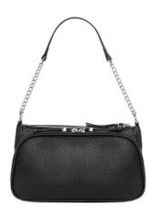 Women's handbag in black TOREC-1284-9I(Z26), product view from the back on a white background.