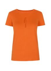 Orange Women's T-shirt with oriole TSHDT-0090-30(W22)-02