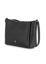 Small black imitation leather handbag TOREC-0914-99(W24)-02