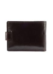 Men's leather wallet in burgundy color PL-134-49(KS), product view from the back on a white background.
