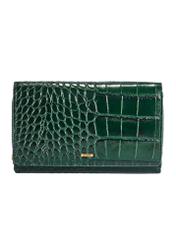 Green croco leather women's wallet PORES-0952-51(W25)