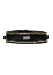 Black women's handbag with strap TOREC-0830B-99(Z25), product view inside on white background.