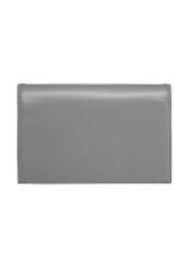 Smooth graphite women's handbag TORES-1437-9D(Z26). Back view on white background.