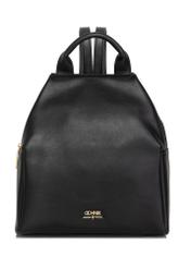Black women's backpack made of imitation leather TOREC-0923-99(W26)