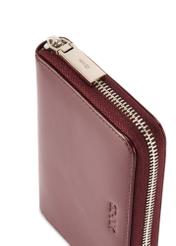 Burgundy leather women's wallet PORES-0976-49(Z25)