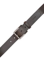Men's brown leather belt PASMS-0275-1H(W26)