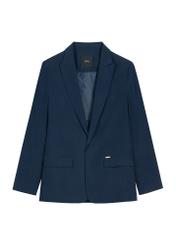 Women's navy blue jacket ZAKDT-0031A-7E(W26), front product view on white background.