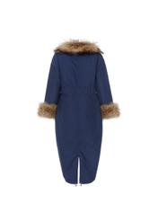 Warm women's jacket with an elongated form KURDT-0155-69(Z21)-05