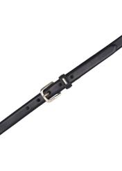 Black leather women's belt PASDS-0300-99(Z26)