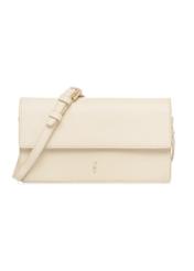 Small leather women's shoulder bag TORES-1290-2A(W26), front product view on white background.