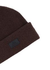 Brown men's cap CZAMT-0070A-1I(Z26), close-up of the product detail on a white background.